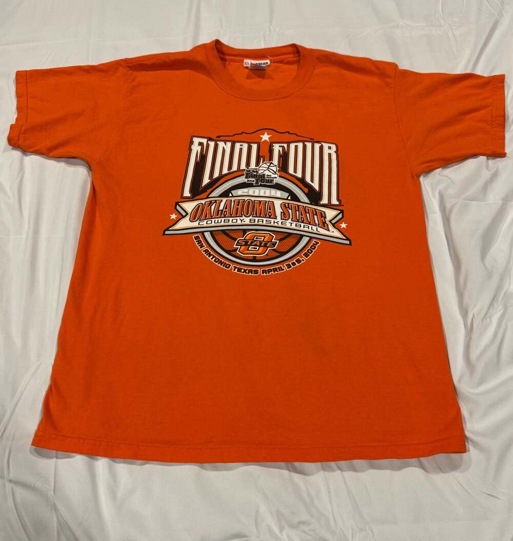 Vintage Step Ahead Oklahoma State Cowboys 2004 Final Four T-Shirt